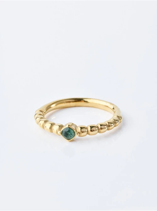 Pierścionek zielone oczko S400034Z04