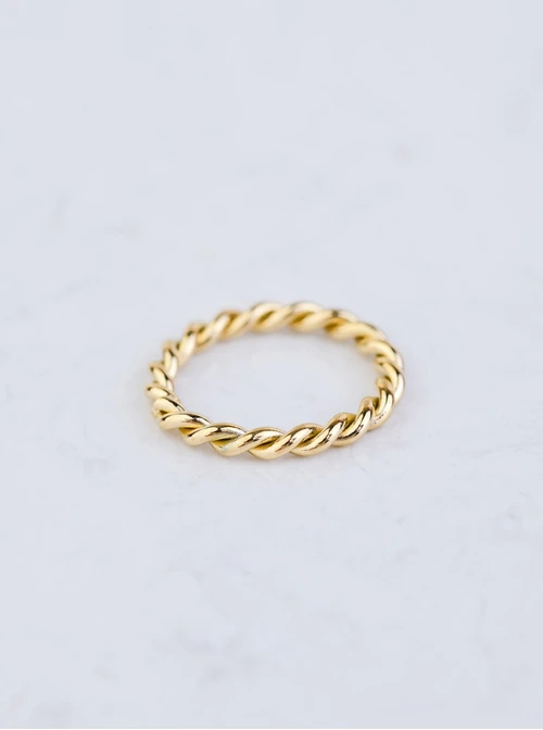 Pierścionek złoty, stal S400037Z00