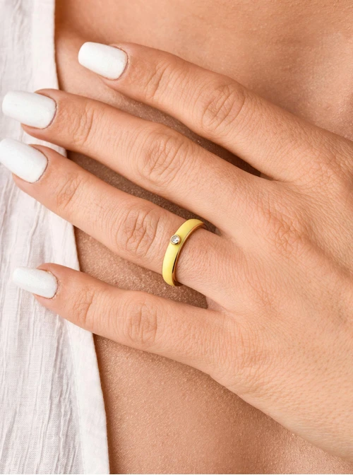 Pierścionek żółty, złoty S400068Z10