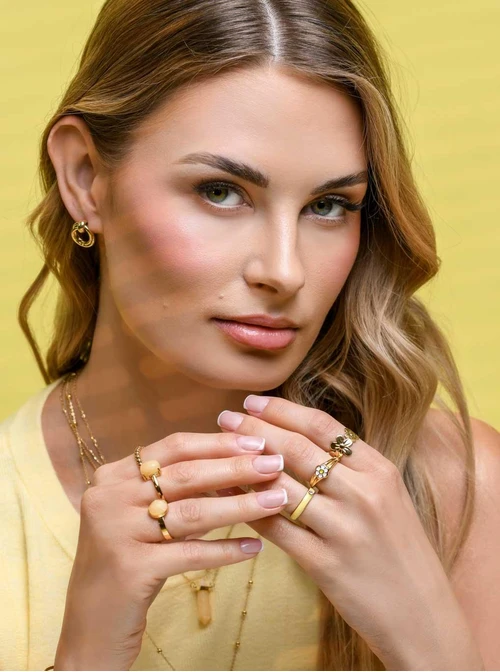 Pierścionek żółty, złoty S400068Z10