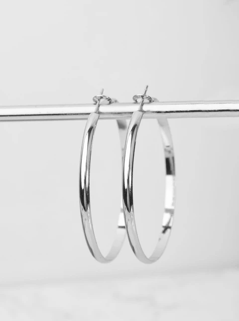 Kolczyki koła duże (5 cm) srebrny S200023S00