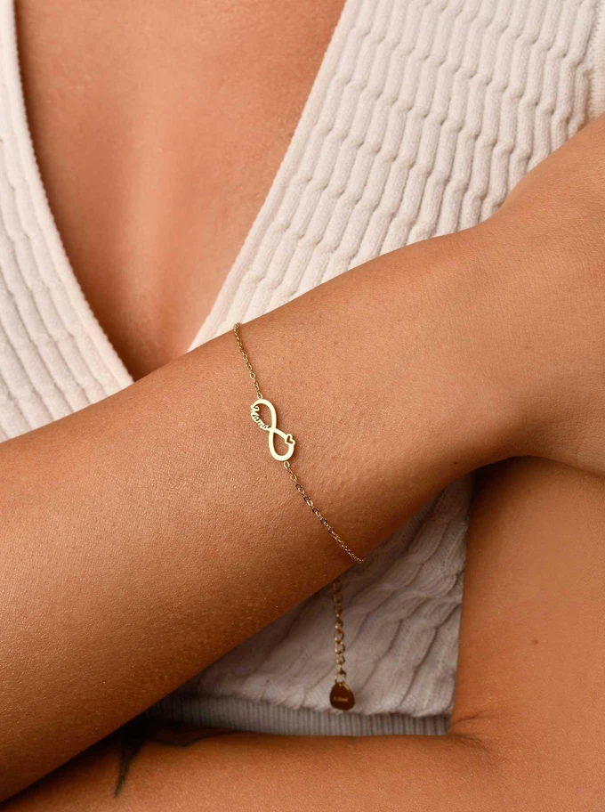 Bransoletka Mama, nieskończoność, złoty S100459Z00