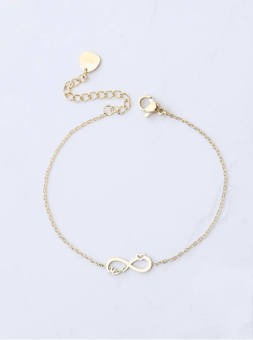 Bransoletka Mama, nieskończoność, złoty S100459Z00