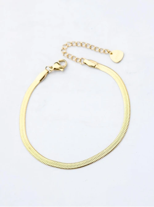 Bransoletka cienka żmijka, złoty S100464Z00