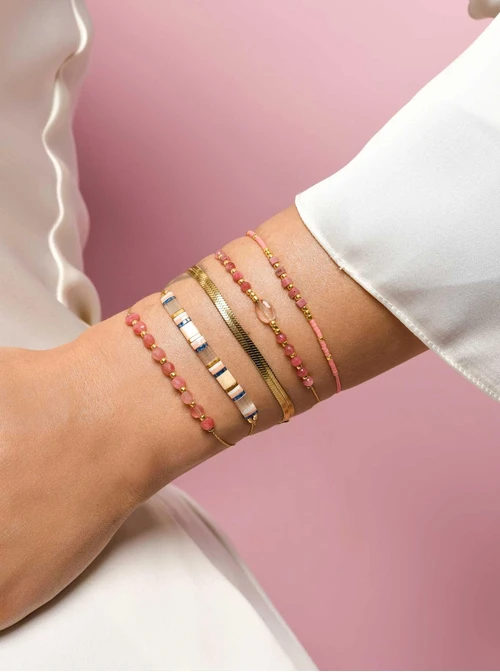 Bransoletka żmijka, kolor złoty S100465Z00