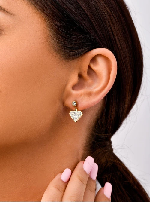 Kolczyki diamenciki, kolor złoty S200234Z02