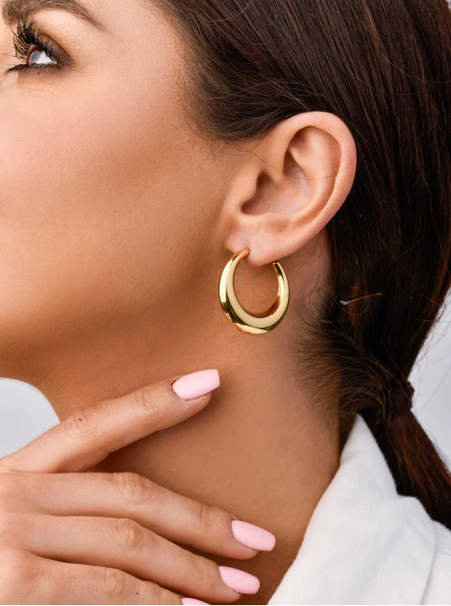 Kolczyki dmuchane księżyce, złoty S200168Z00