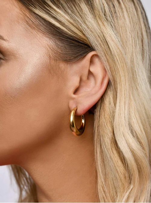 Kolczyki dmuchane księżyce, złoty S200168Z00