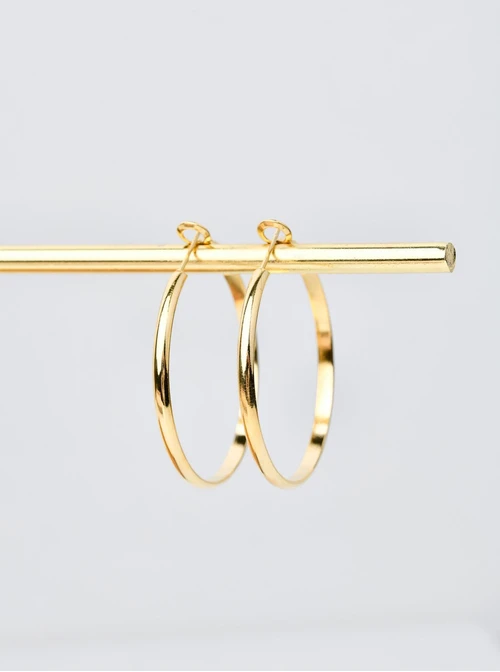 Kolczyki duże koła, złoty  S200180Z00