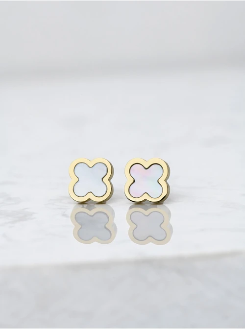 Kolczyki koniczynki, kolor złoty S200288Z02