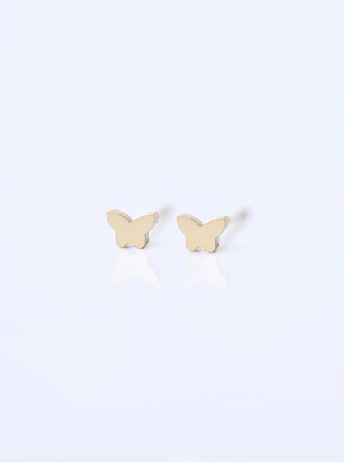 Kolczyki malutkie motylki, złoty S200124Z00