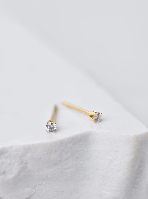 Kolczyki mini kryształek (0,2 cm) S200275Z02