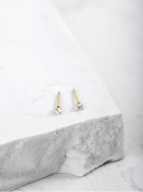 Kolczyki mini kryształek (0,2 cm) S200275Z02