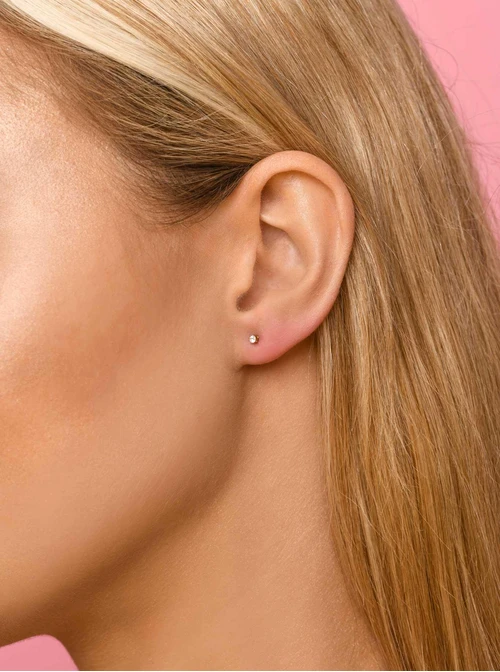 Kolczyki mini kryształek (0,2 cm) S200275Z02