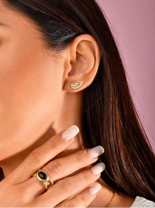 Kolczyki skrzydła, kolor złoty S200078Z00