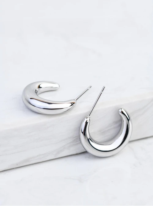 Kolczyki srebrne księżyce S200167S00