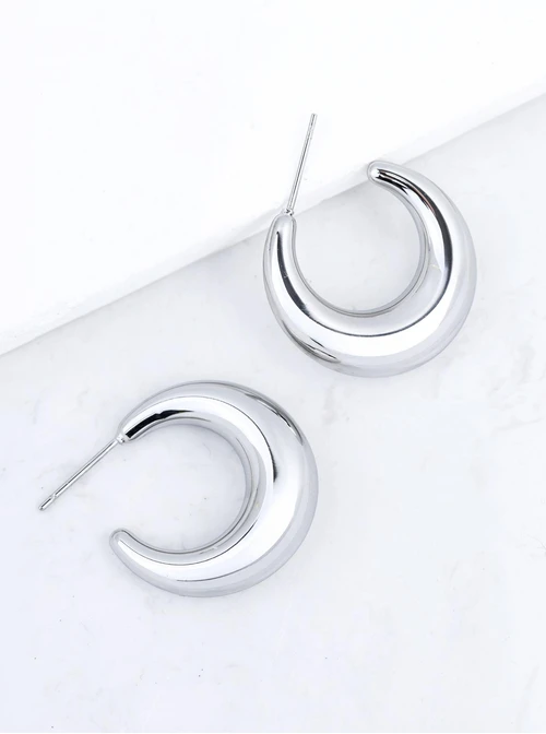 Kolczyki srebrne księżyce S200168S00