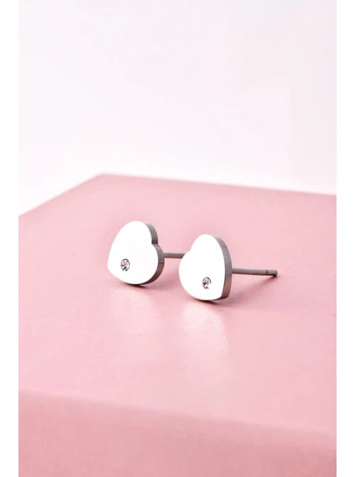 Kolczyki srebrne serduszka S200074S00