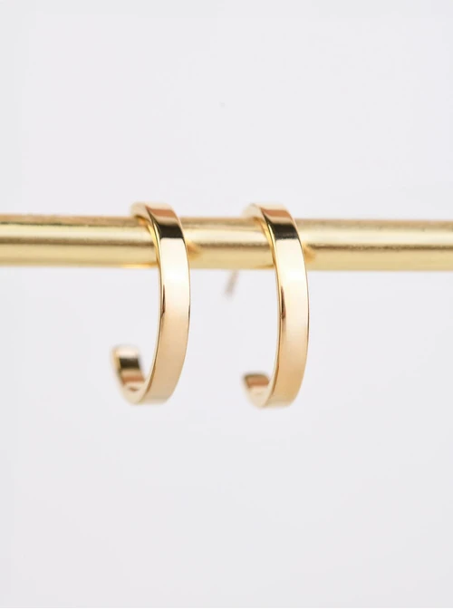 Kolczyki średnie kółka, złoty S200173Z00