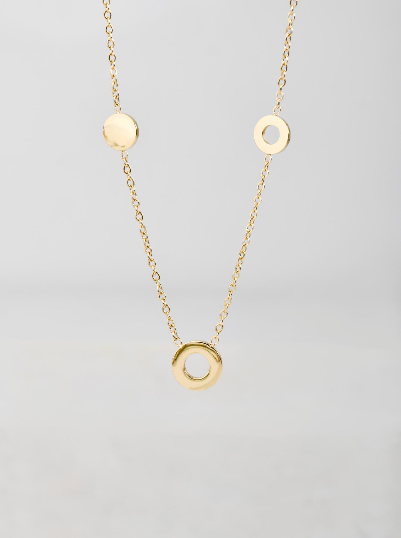 Naszyjnik kółeczka, złoty S304959Z00