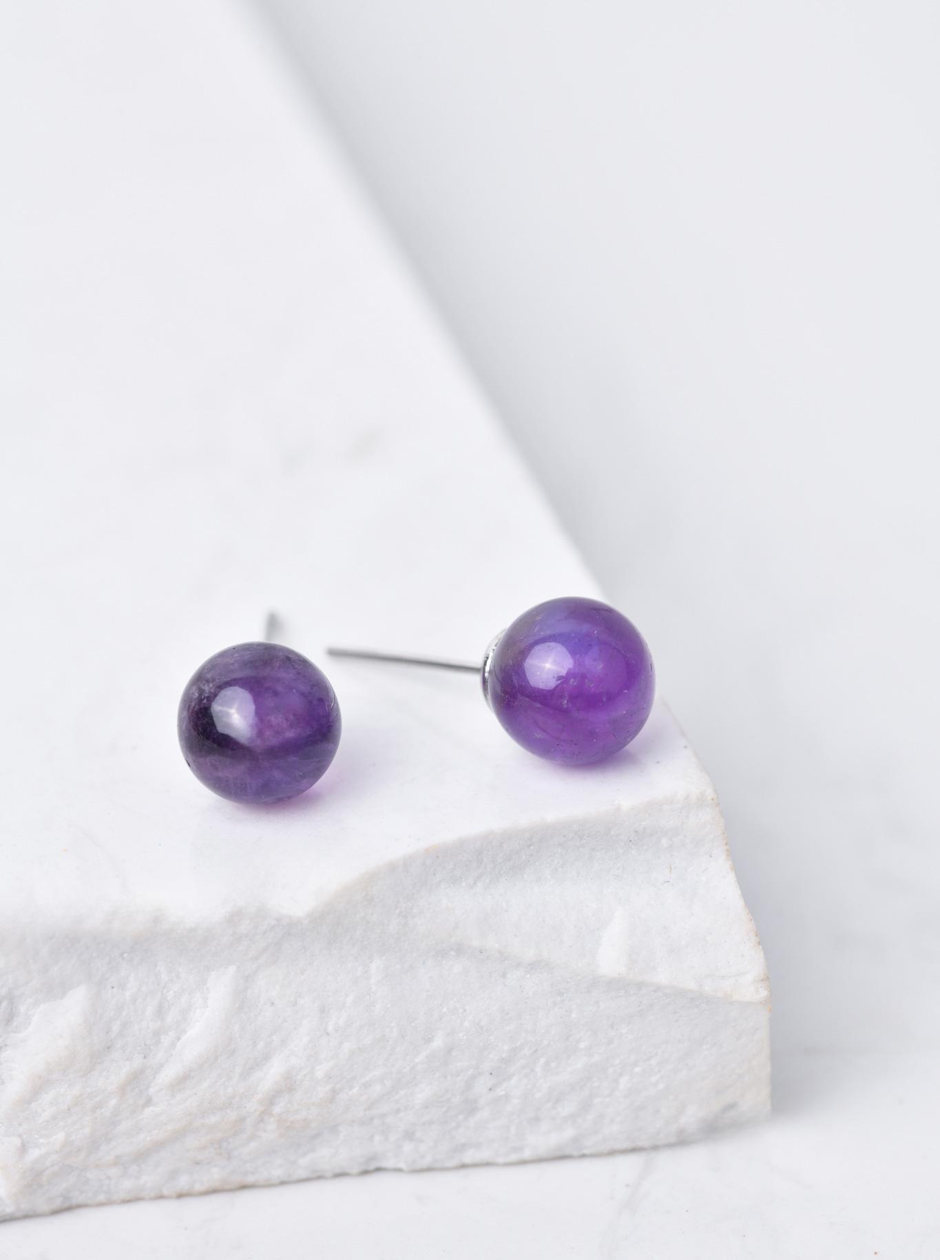 Kolczyki Ametyst, srebrny S206768S00