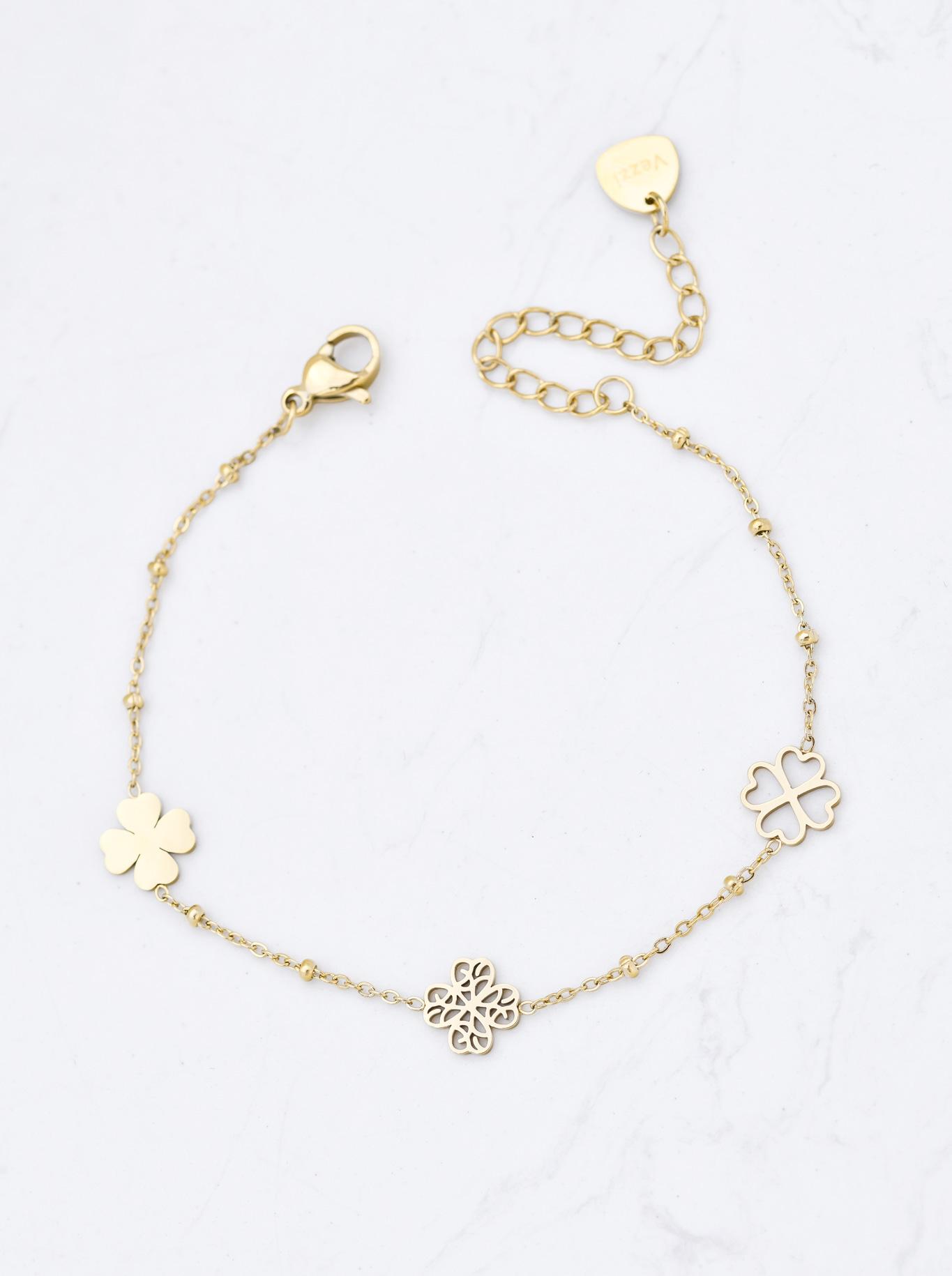 Bransoletka koniczynki, złoty S107811Z00