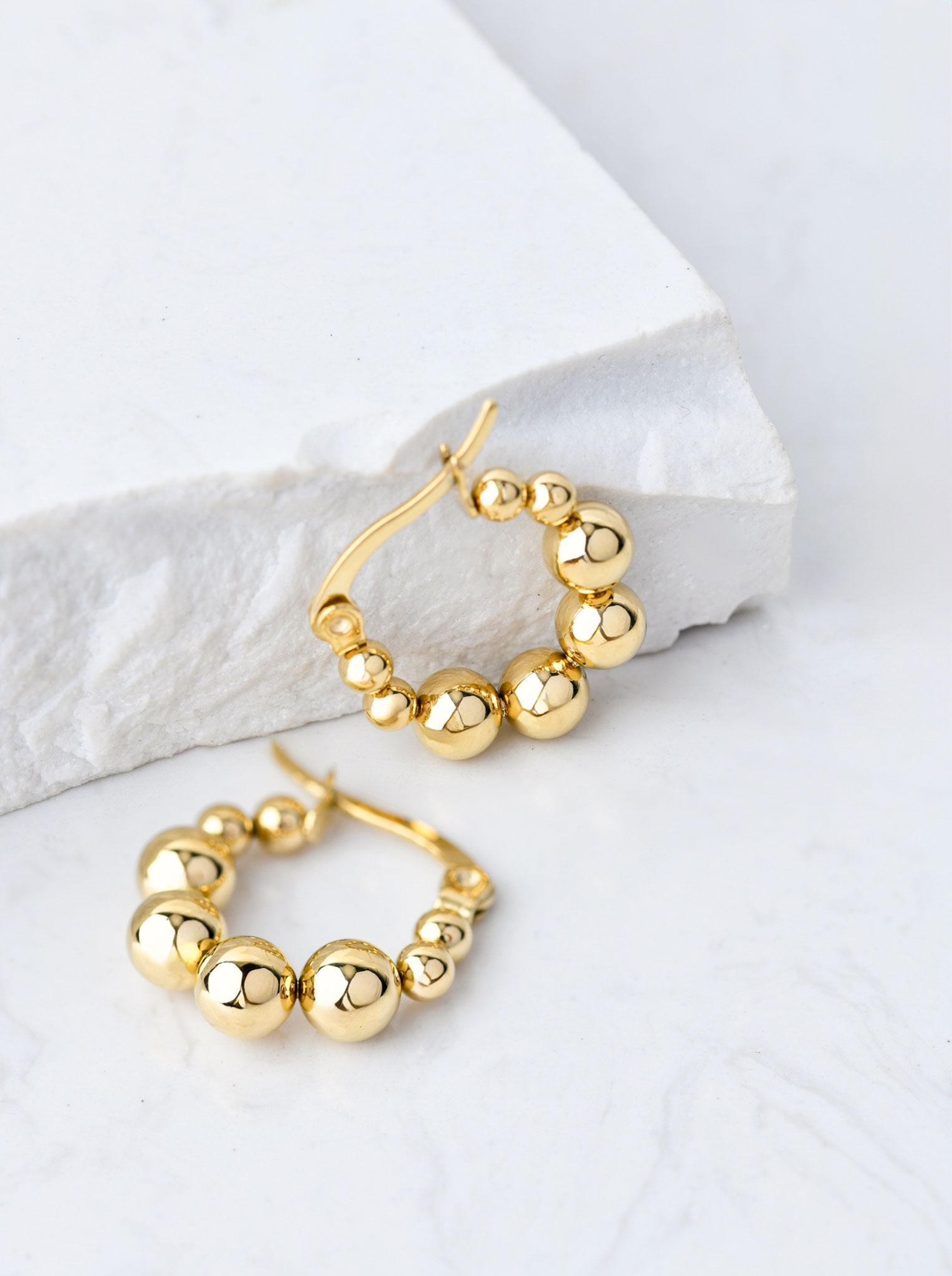 Kolczyki kółeczka, złoty S207402Z00