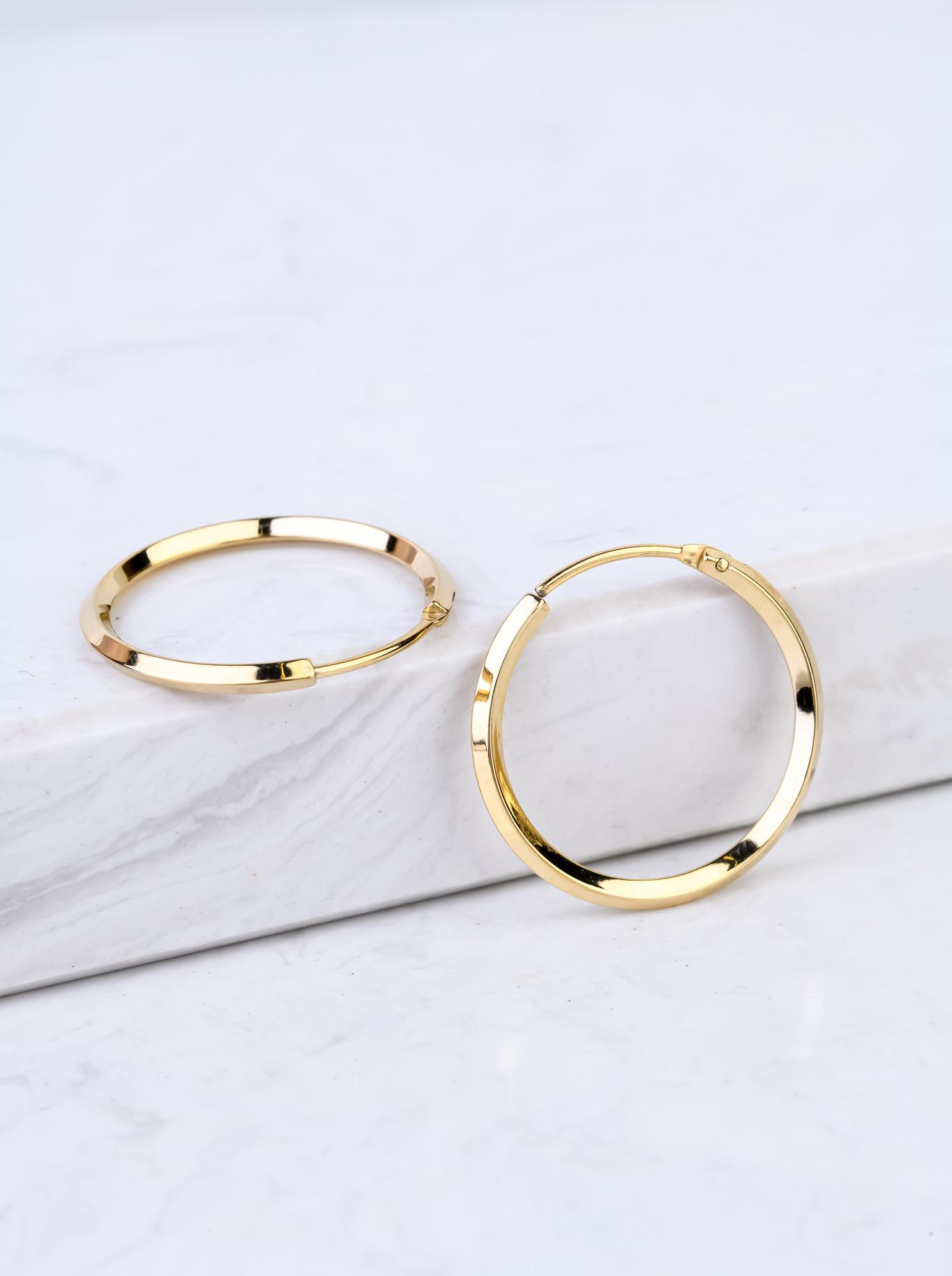 Kolczyki kółka, złoty S207486Z00