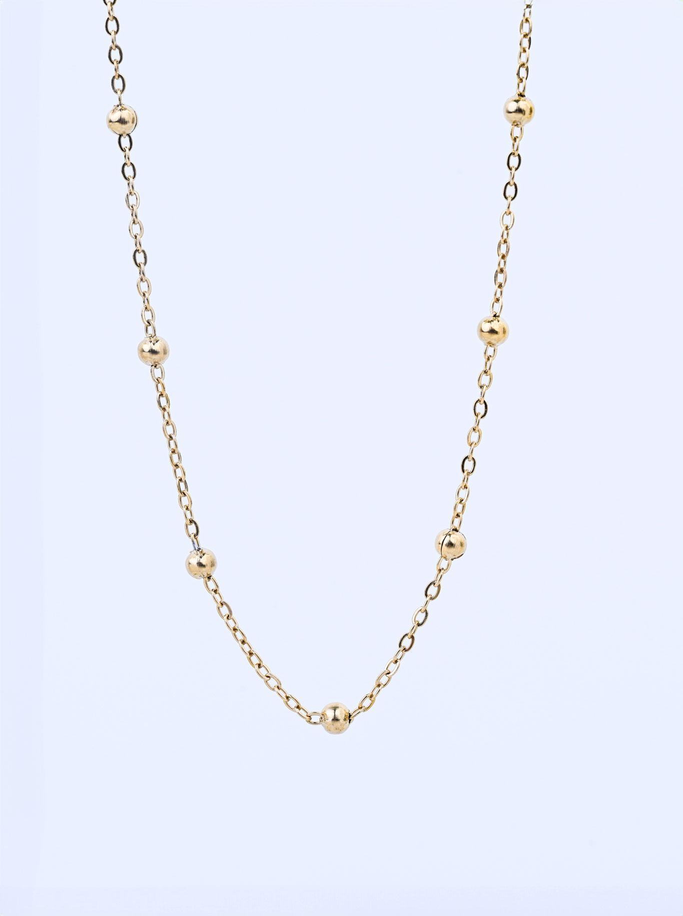 Łańcuszek baza do zawieszek, kuleczki, stal nierdzewna S308151Z00