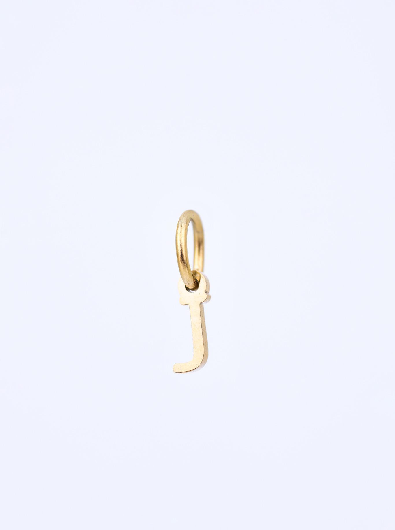 Zawieszka literka J, stal pozłacana SC08057Z00-J