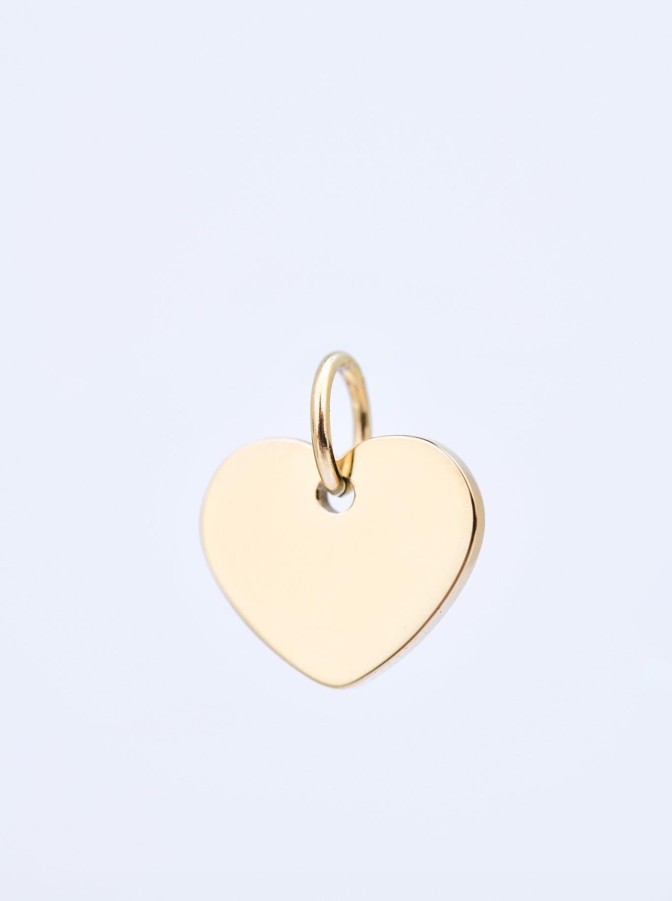 Zawieszka serduszko 12mm, stal pozłacana SC08100Z00-2