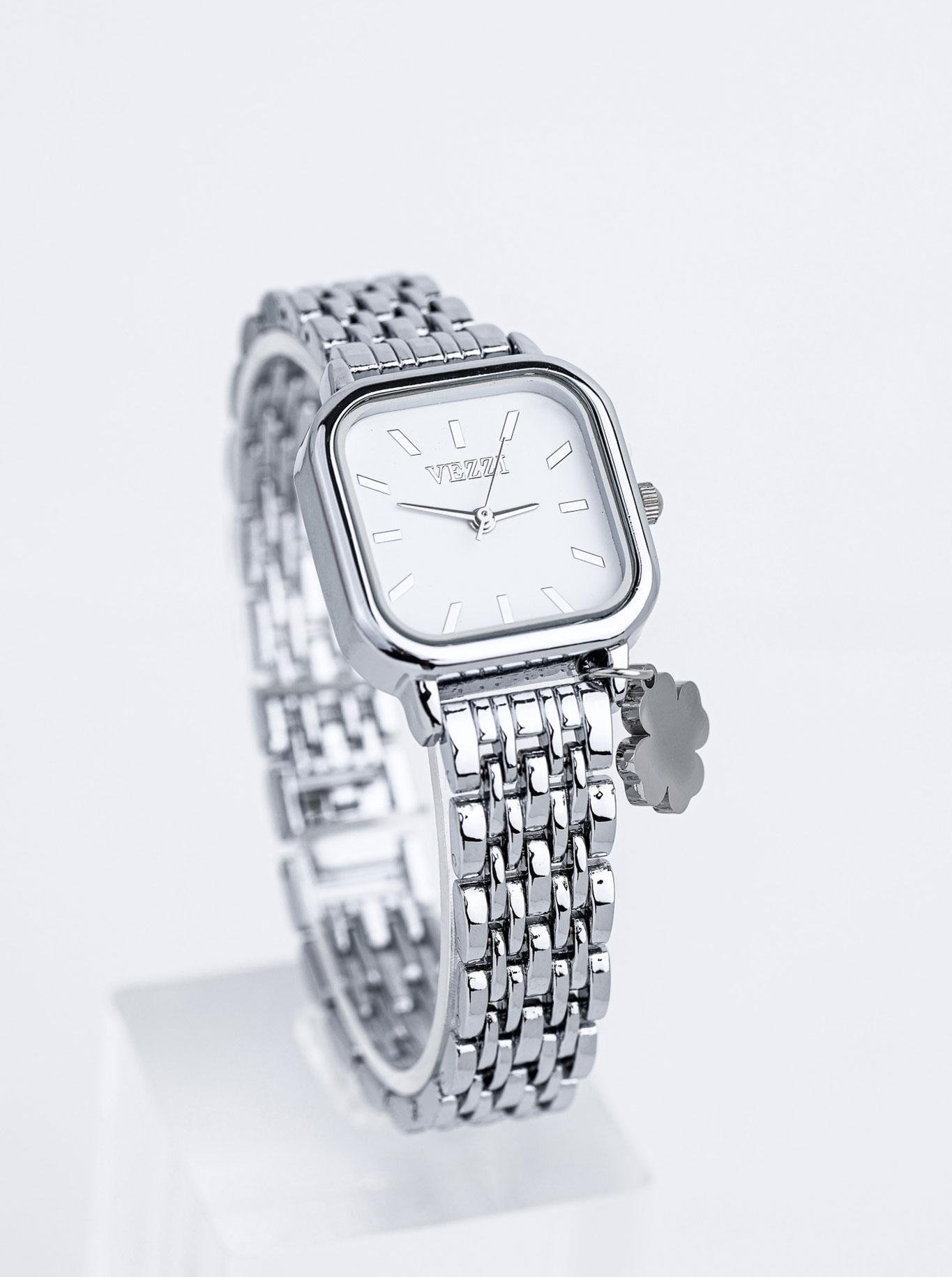 Zegarek Vezzi, koniczynka, kolor srebrny S509609S00