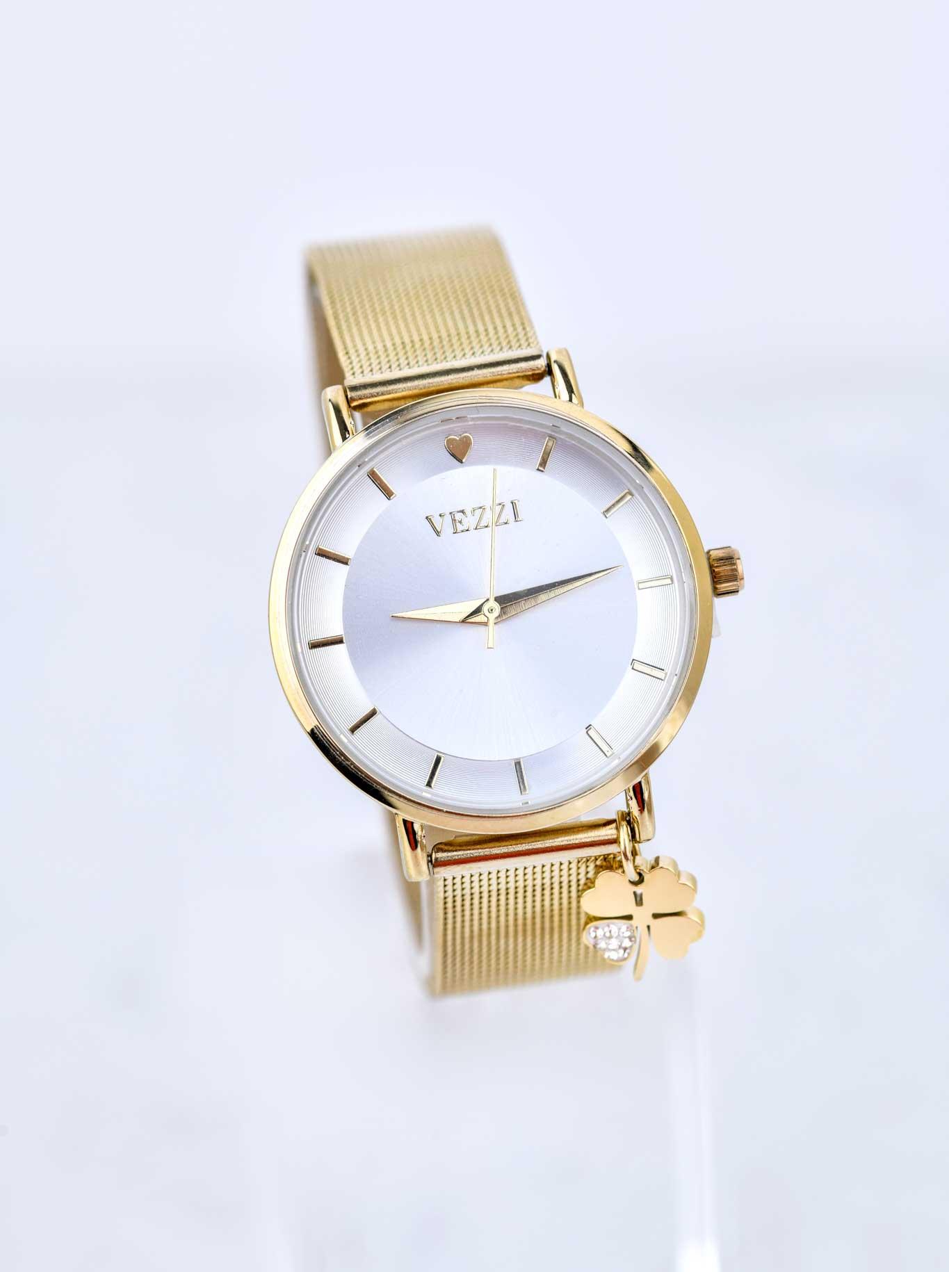 Zegarek Vezzi, koniczynka, kolor złoty S509590Z00