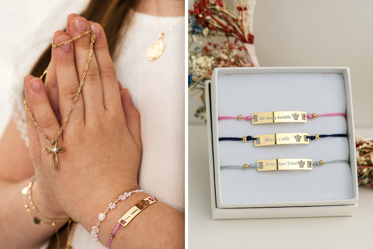 Bransoletki na komunię dla dziewczynki
