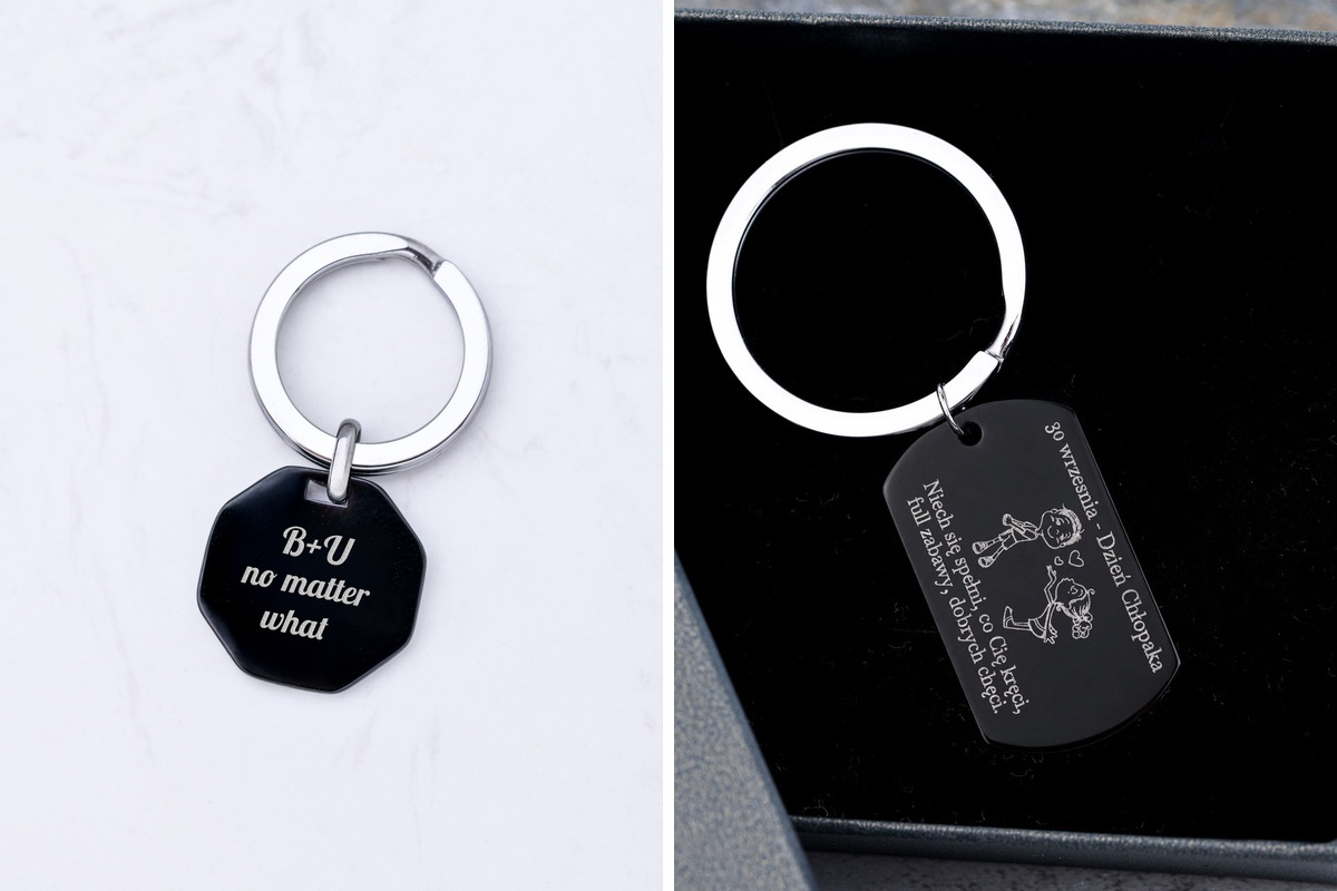 Personalizowane breloki na prezent dla Niego