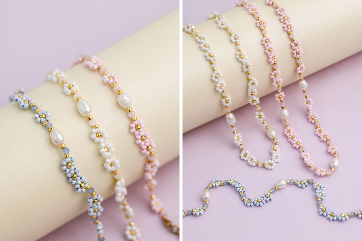 Wiosenna biżuteria z kwiatami