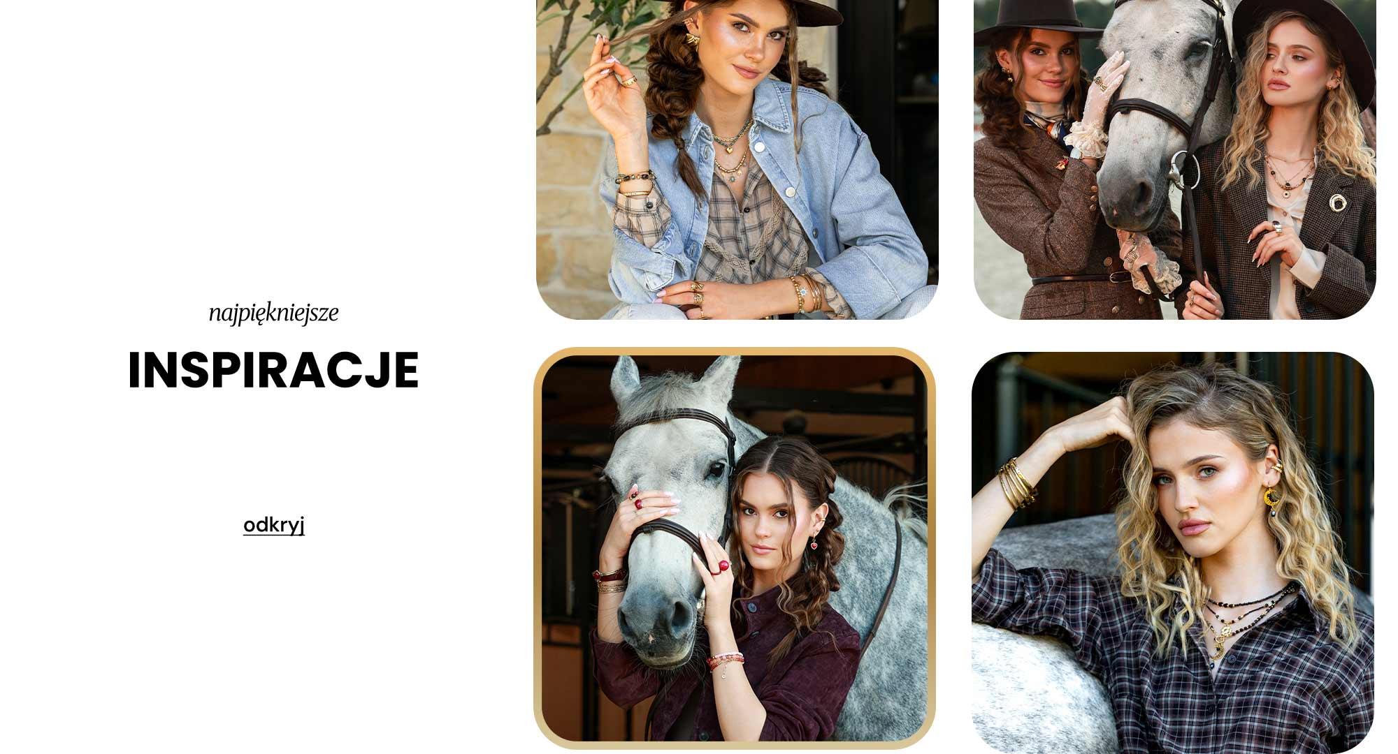 Modelki w różnych stylizacjach boho prezentują biżuterię VEZZI